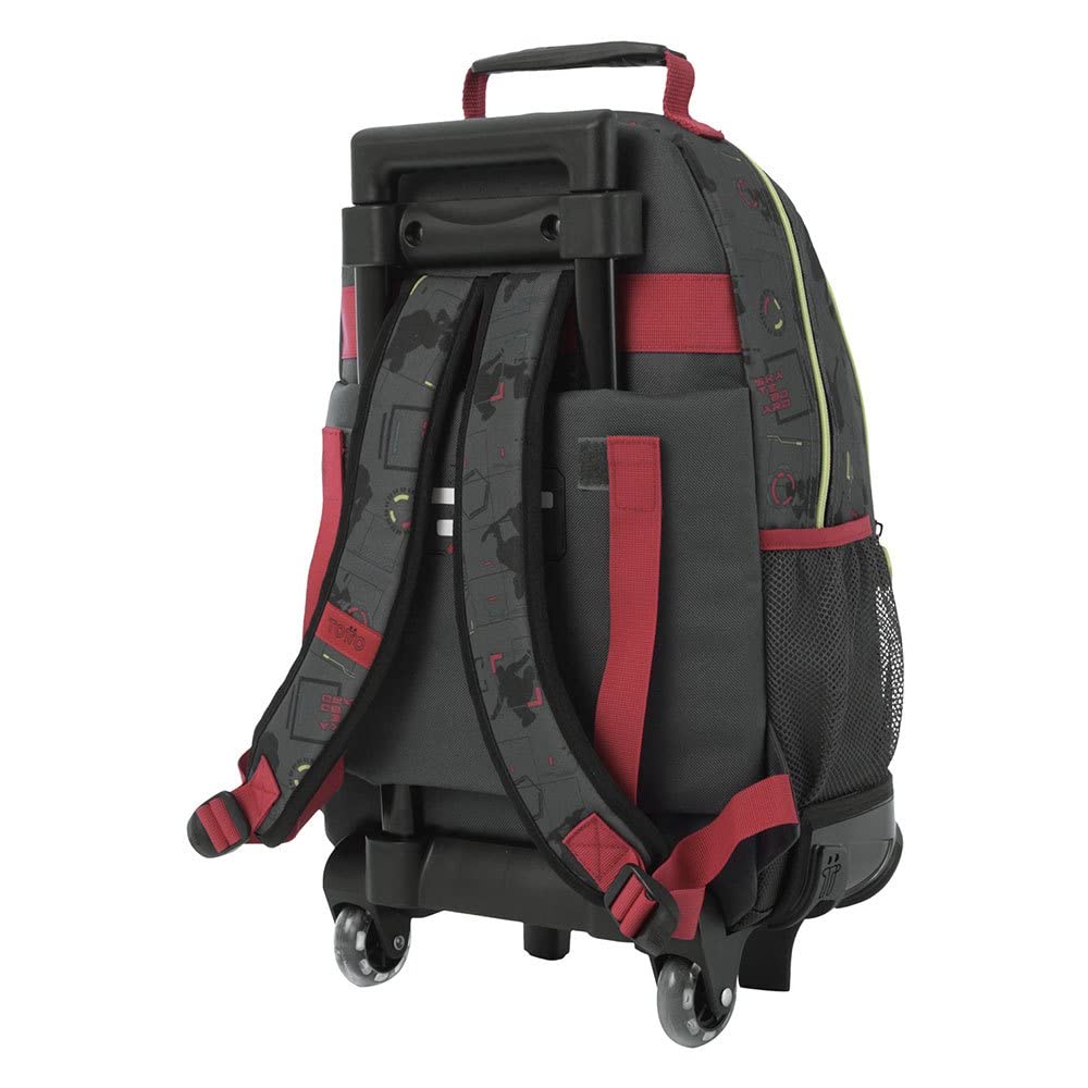 Totto MORRAL Rue Bomber Mushka M Backpack with Wheels, Unisex, Multicoloured (Multicoloured), One Size