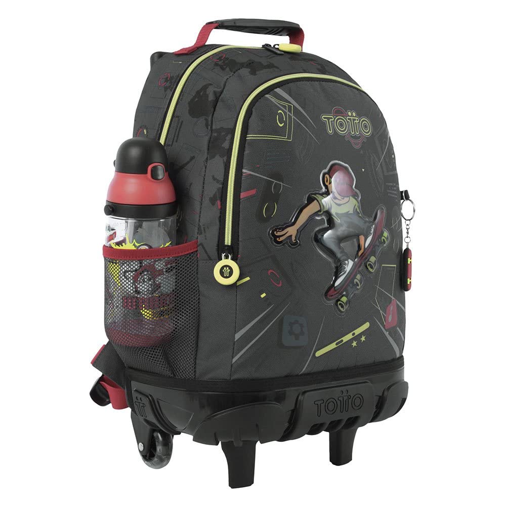 Totto MORRAL Rue Bomber Mushka M Backpack with Wheels, Unisex, Multicoloured (Multicoloured), One Size