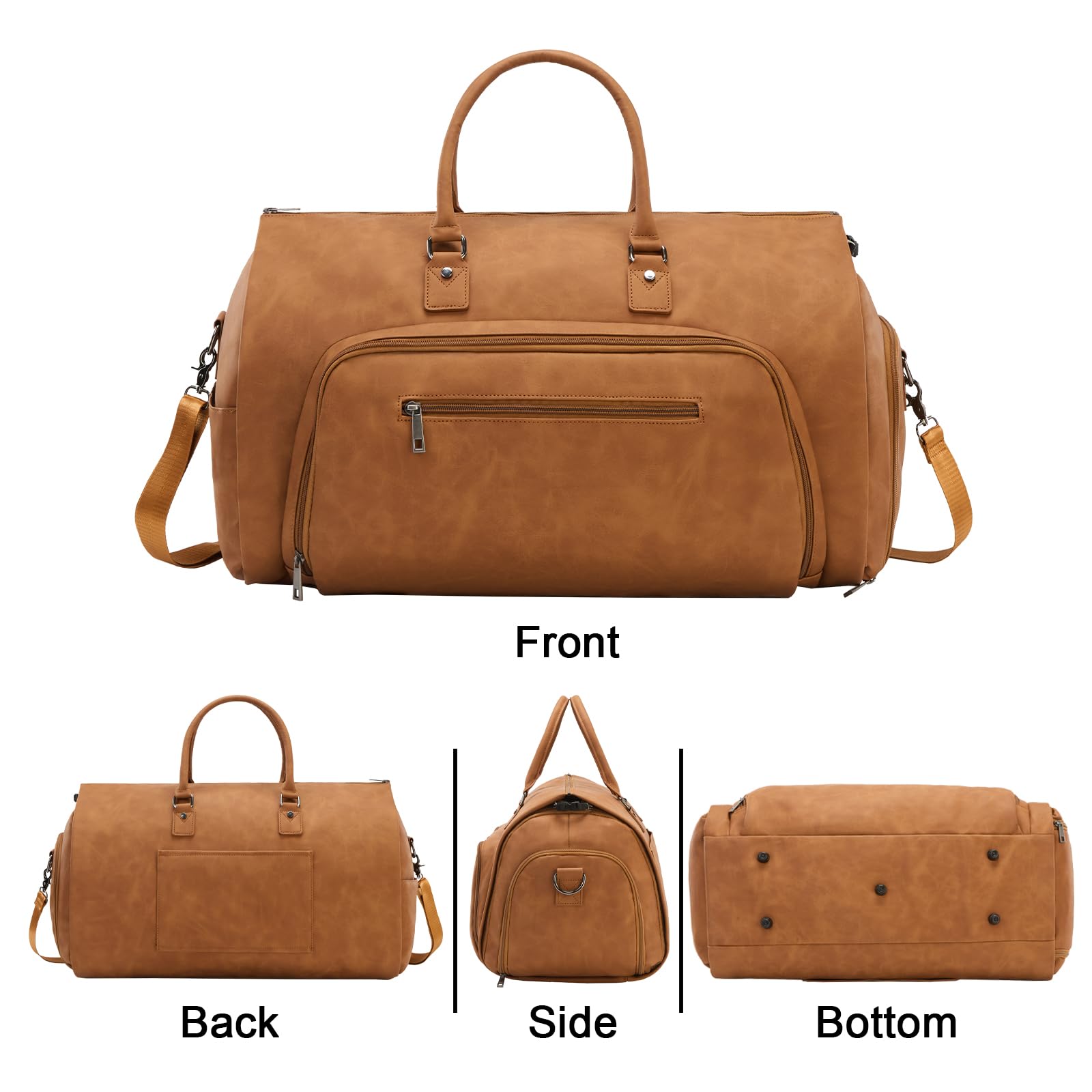 Travel Garment Bag for Men Women Convertible Carry on Garment Duffel Bag 3 in 1 Hanging Suitacase Travel Bag
