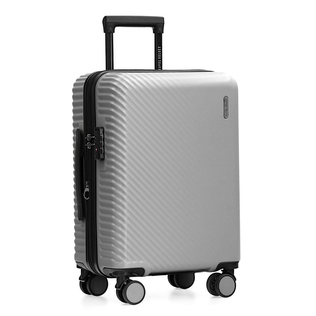 Travel Select Bridgetown Hardside Expandable Luggage w/TSA Lock, Silver, 21-Inch Carry-on