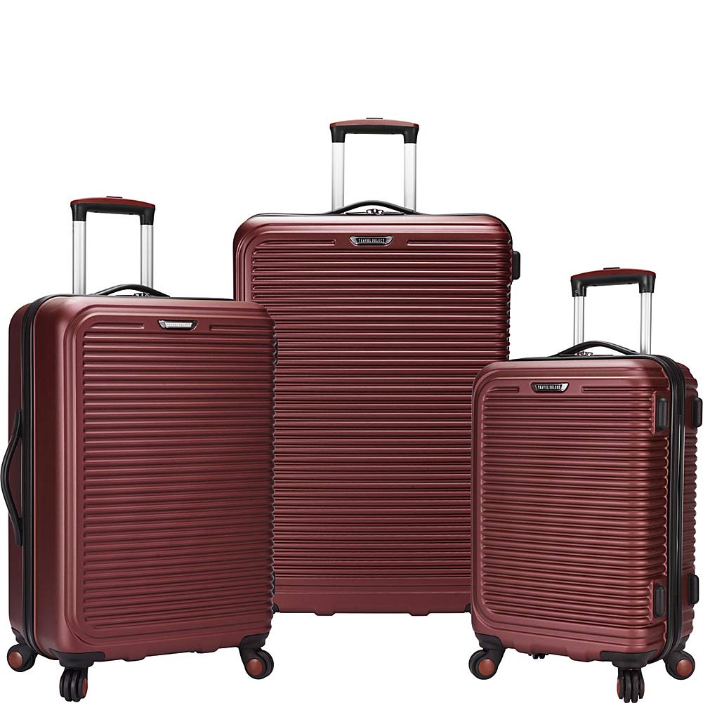 Travel Select 's Savannah 3-piece Hardside Spinner Luggage Set Red