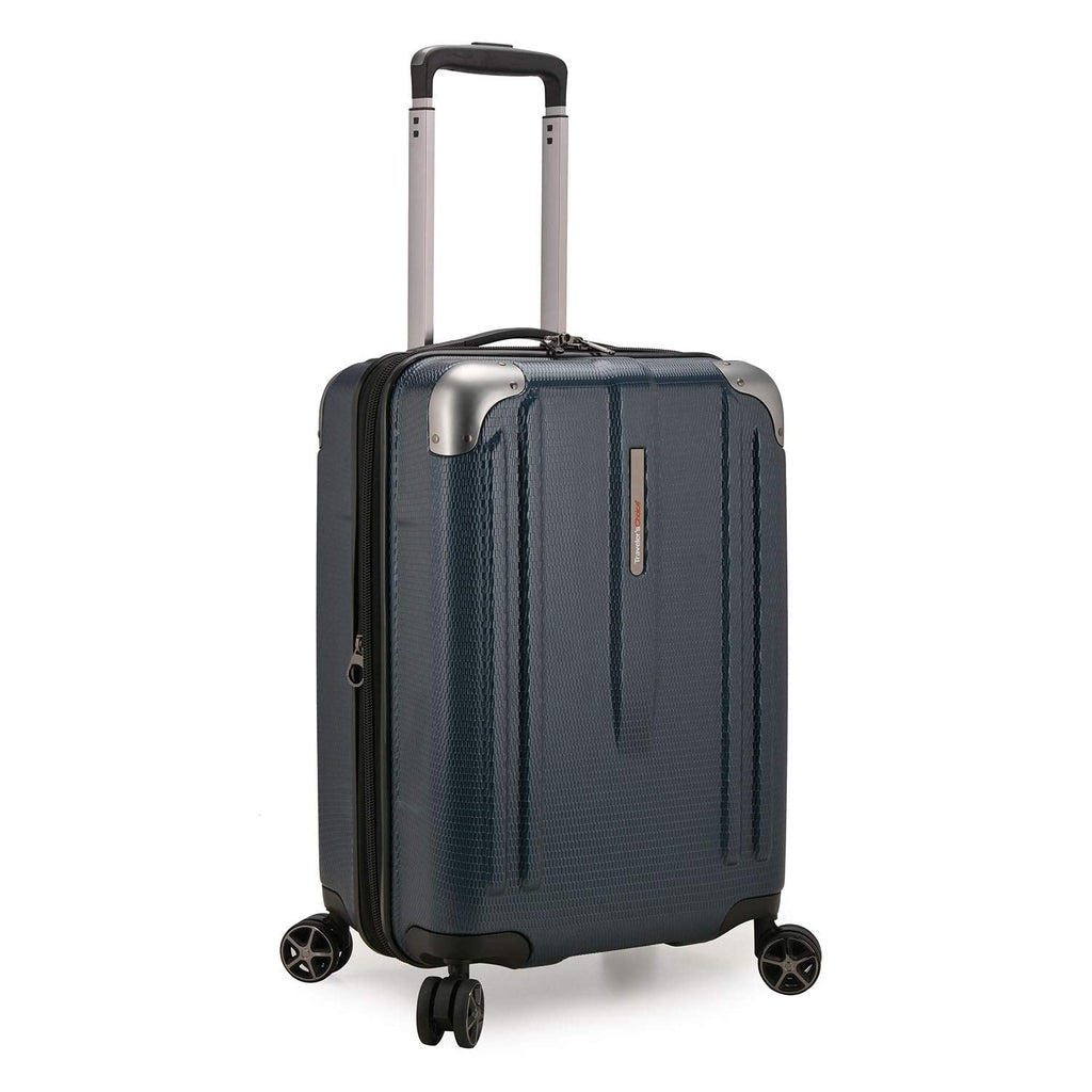 Traveler's Choice New London II Hardside Expandable Spinner Luggage, Navy, Carry-on 22-Inch