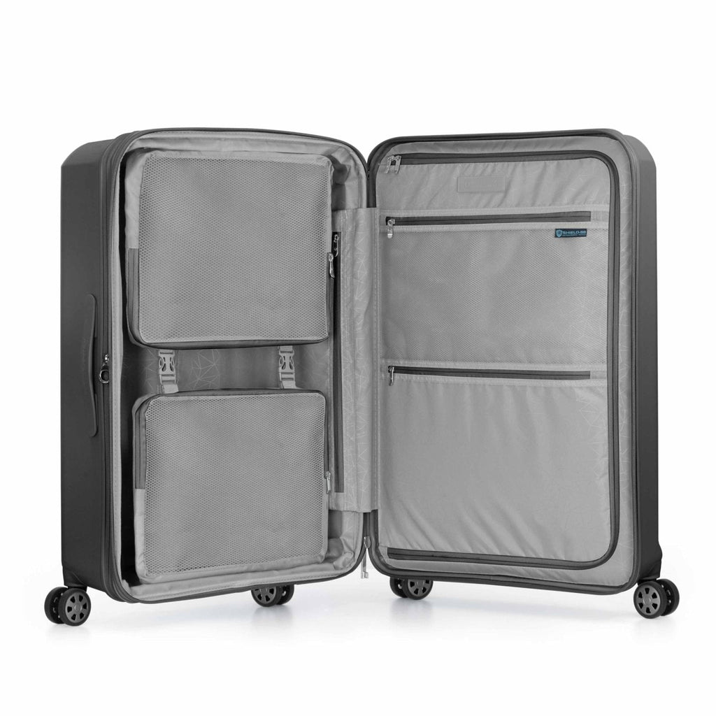 Traveler's Choice Pagosa Hardshell Expandable Luggage with Spinner Wheels, Gray, 3 - Piece Set (22/26/30)