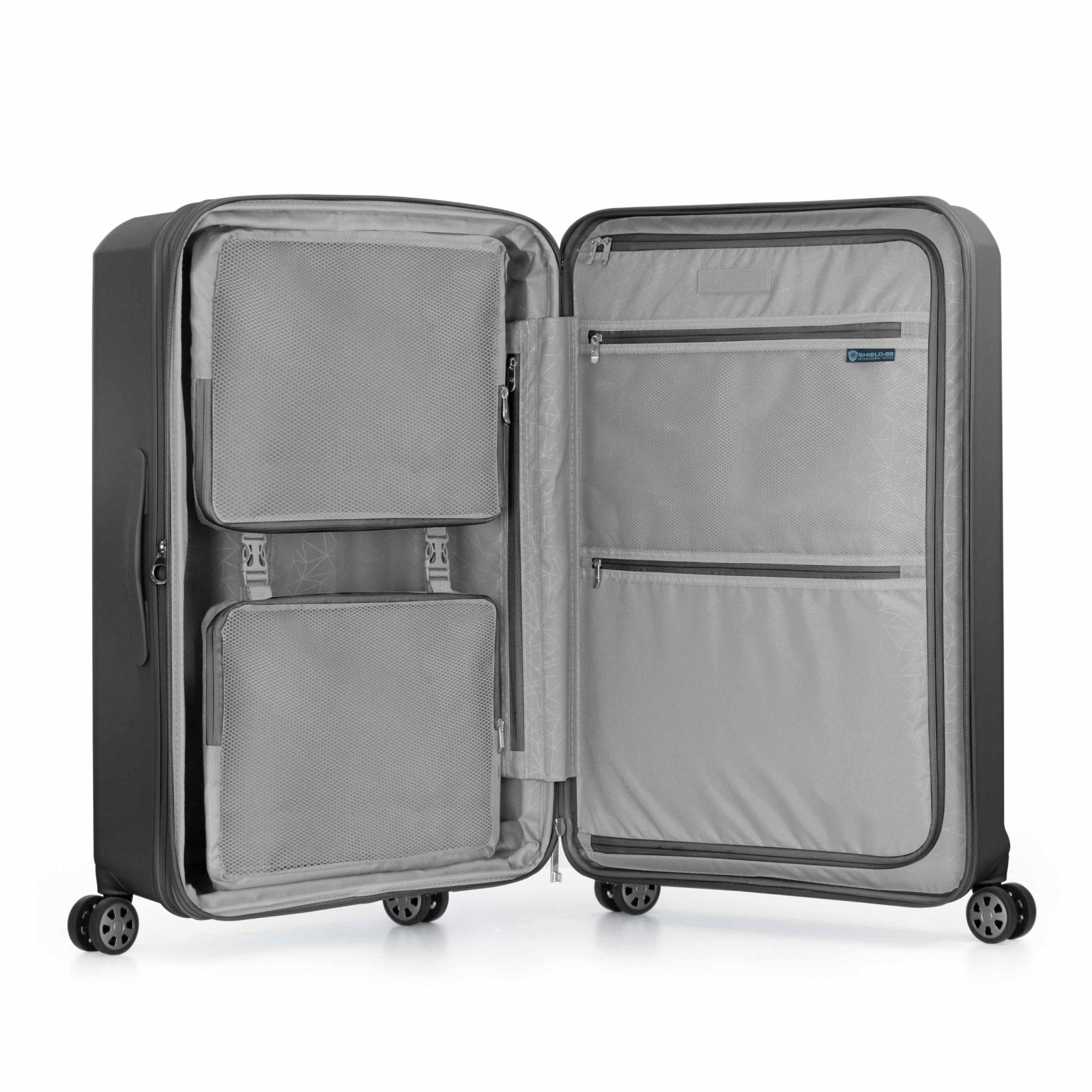 Traveler's Choice Pagosa Hardshell Expandable Luggage with Spinner Wheels, Gray, 3 - Piece Set (22/26/30)