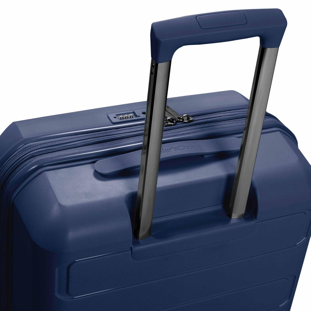 Traveler's Choice Pagosa Hardshell Expandable Luggage with Spinner Wheels, Navy, 30 - Inch Large
