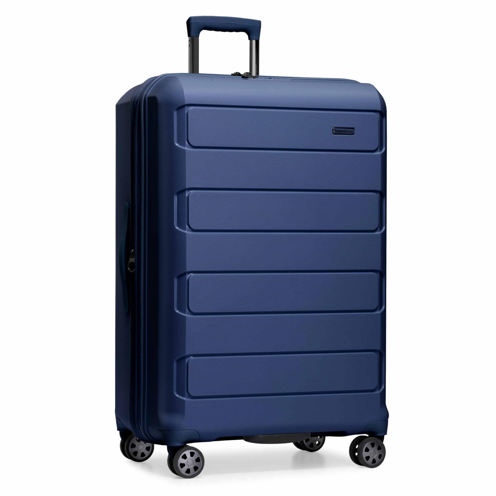 Traveler's Choice Pagosa Hardshell Expandable Luggage with Spinner Wheels, Navy, 30-Inch Large