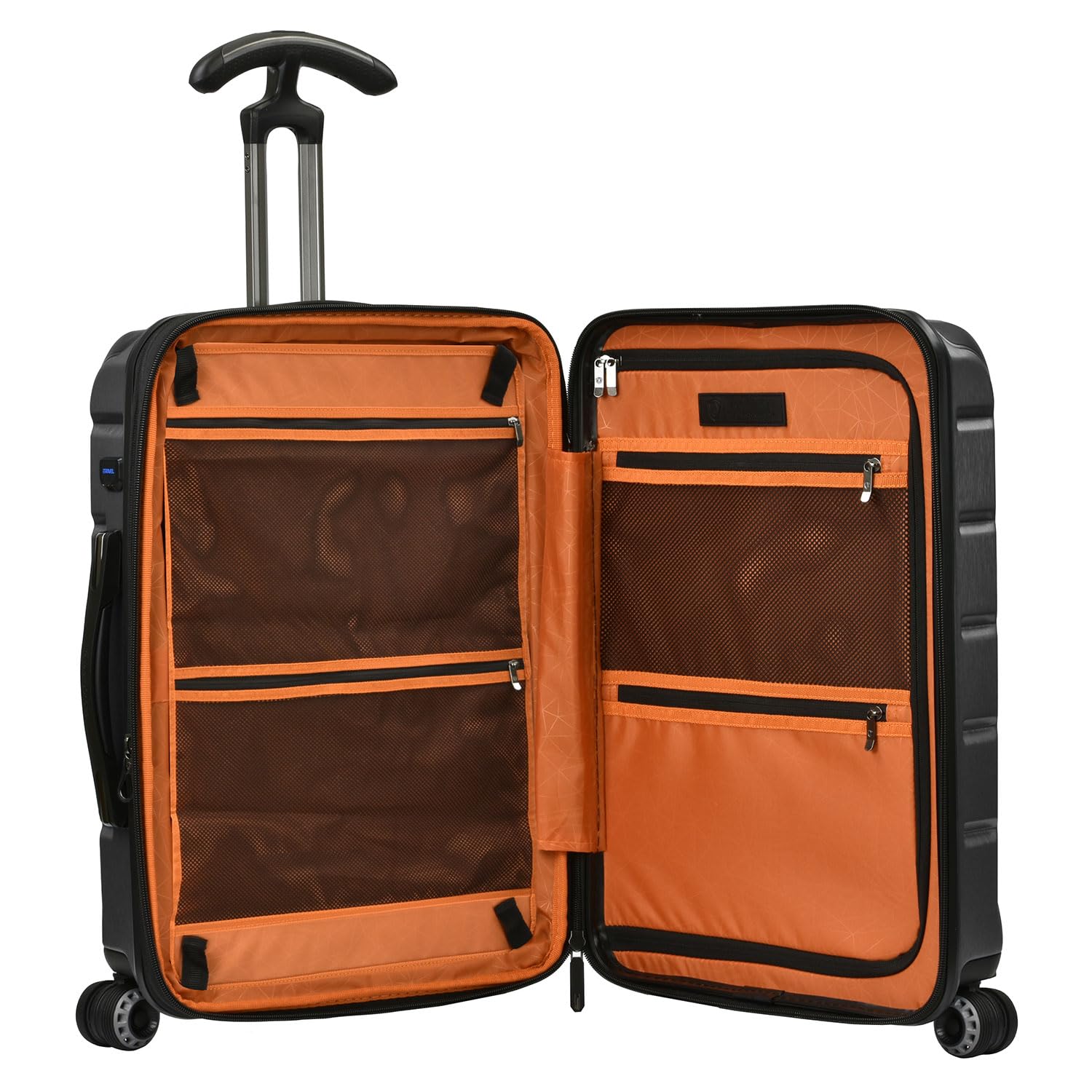 Traveler's Choice Silverwood II 21" 100% Polycarbonate Expandable Carry - On Spinner Luggage with USB Port, Gray