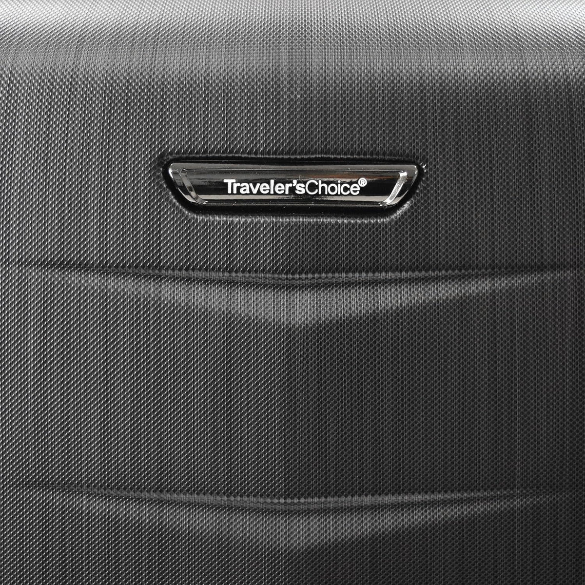Traveler's Choice Silverwood Polycarbonate Hardside Expandable Spinner Luggage, Brushed Metal, Checked - Medium 26 - Inch