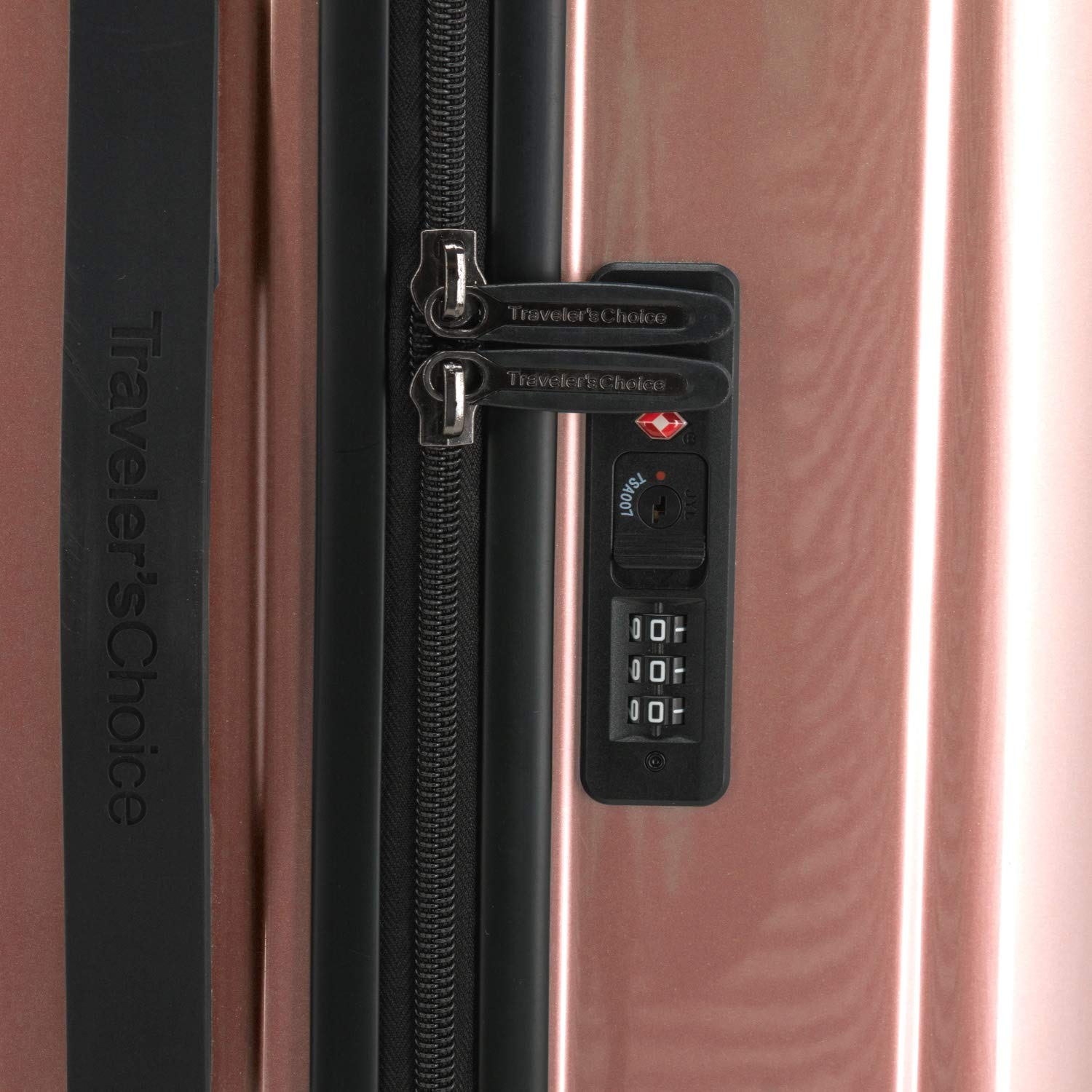 Traveler's Choice Ultimax II Polycarbonate Hardside Luggage with Spinner Wheels, Rose Pink, 31 - Inch Large Trunk
