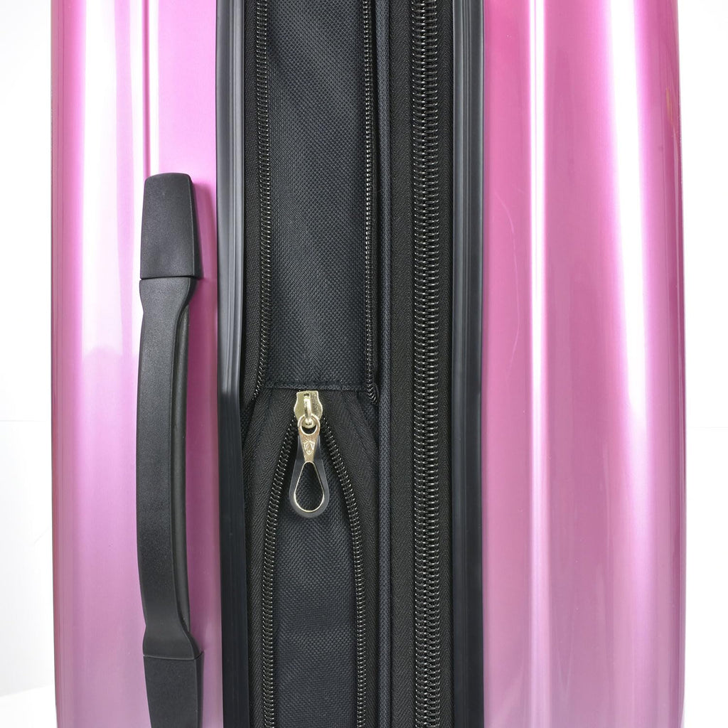 Traveler's Choice Women's Ruma II Expandable Luggage with Spinner Wheels, Ombre Pink, 21" Carry - on