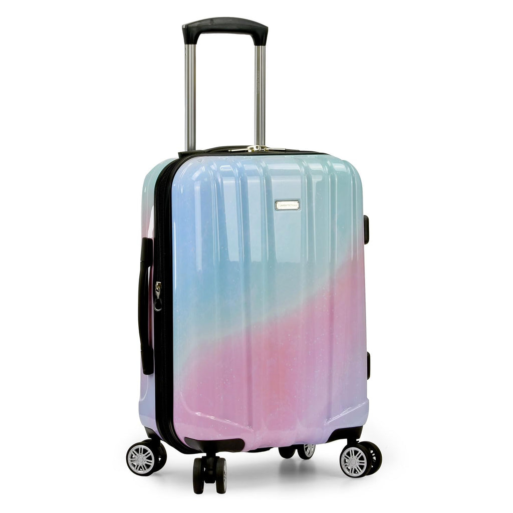 Traveler's Choice Women's Ruma II Expandable Luggage with Spinner Wheels, Pixie Pastel, 21" Carry-on