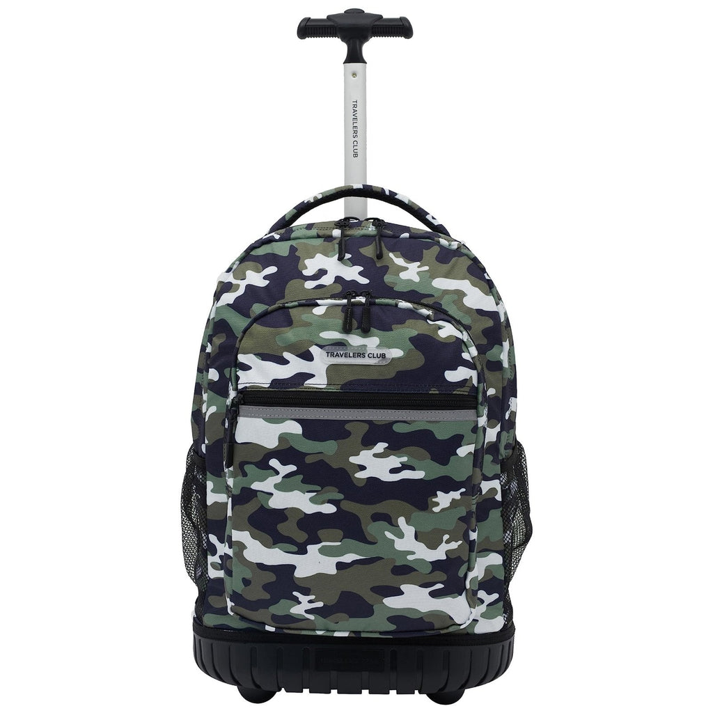 Travelers Club 18" Rolling Backpack with Shoulder Straps, Camo