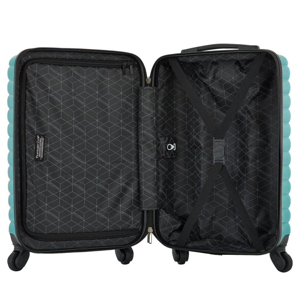 Travelers Club 22 - Inch Gilroy Rolling Hardside Carry - On Luggage, Teal Blue