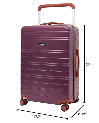 Travelers Club 2PC or 20" Navigate Luggage Set, Burgundy, 2PC Set