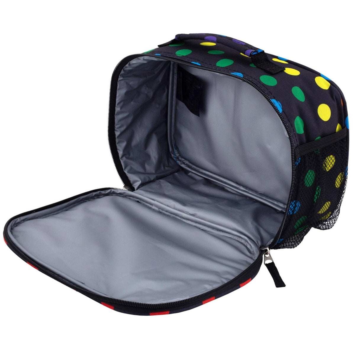 Travelers Club 5 Piece Kids' Luggage Set, Black Polkadot
