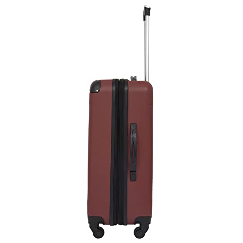 Travelers Club Chicago Hardside Expandable Spinner Luggage, Apple Butter, 3 Piece Set