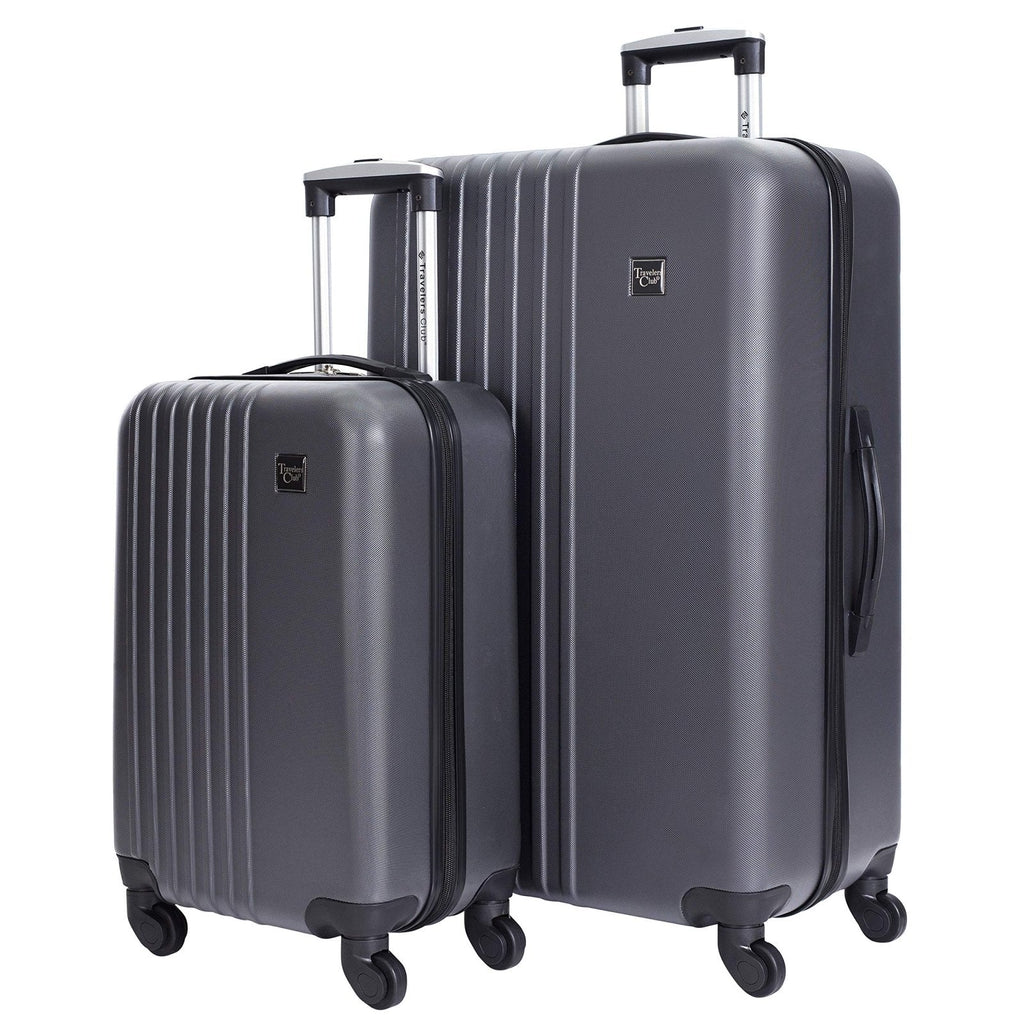 Travelers Club Cosmo Luggage, Charcoal Grey-2 Piece Set (28"/20")