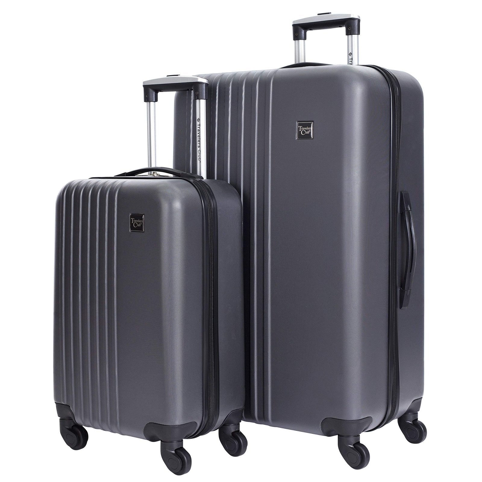 Travelers Club Cosmo Luggage, Charcoal Grey-2 Piece Set (28"/20")