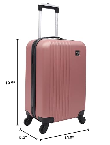 Travelers Club Cosmo Luggage, Rose Gold - 20 Inch, 20 - Inch