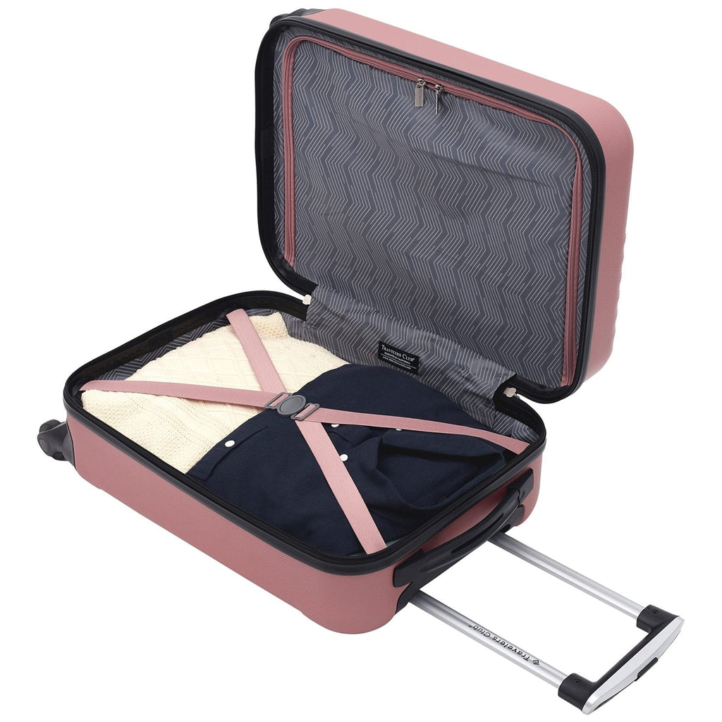 Travelers Club Cosmo Luggage, Rose Gold - 20 Inch, 20 - Inch