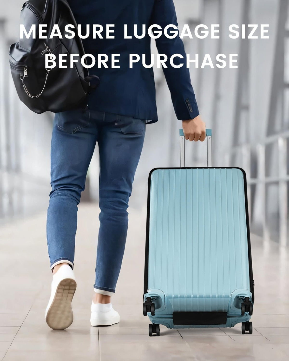 Travelkin Clear Luggage Cover Protectors For Suitcase Transparent TPU Suitcase Cover Protector Fit 18 - 32 Inch Luggage