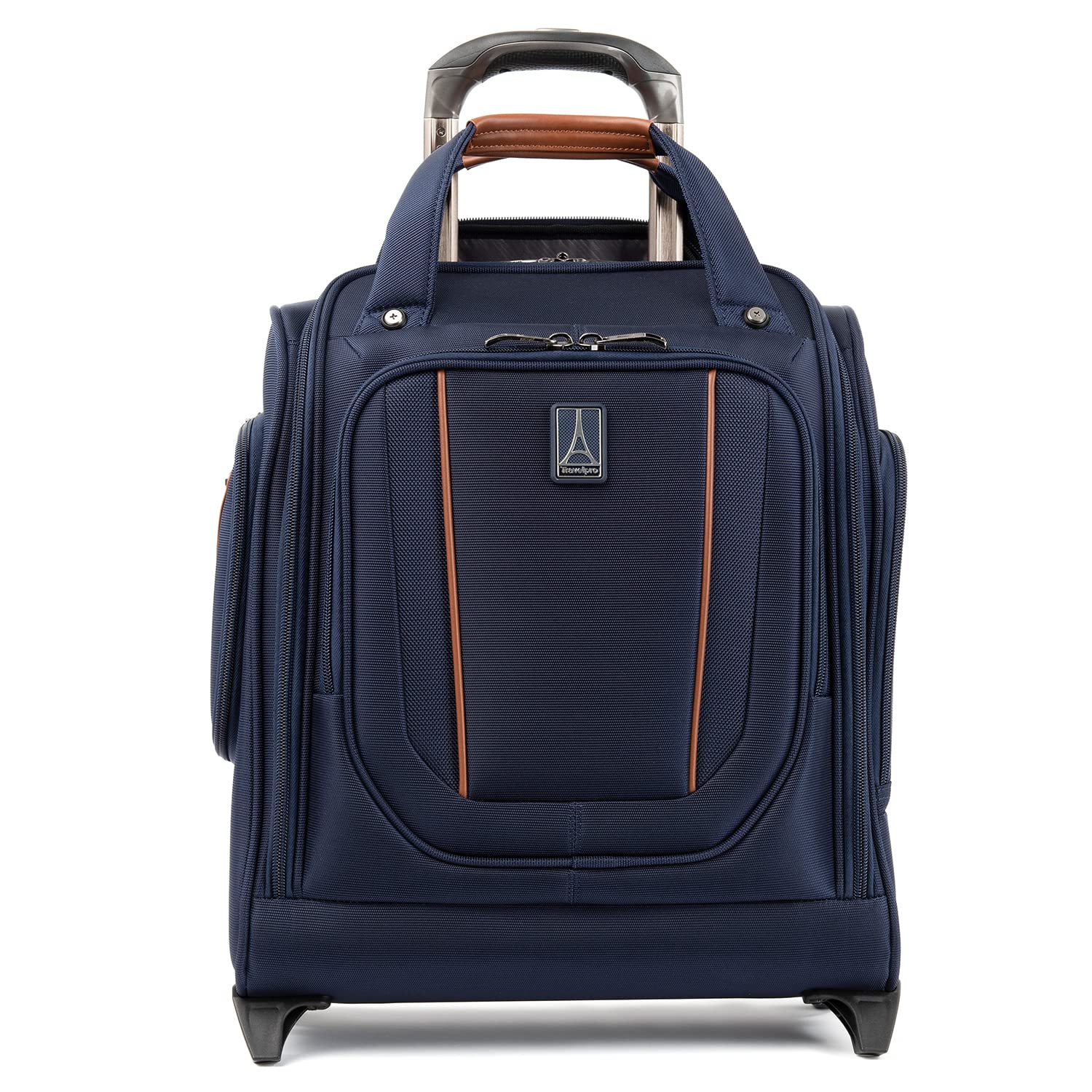 Travelpro Crew Versapack Softside Rolling Underseat Carry-on Bag, Men and Women, Patriot Blue, 16-Inch
