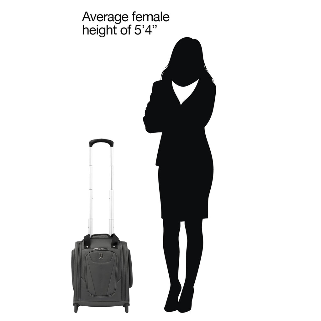 Travelpro Luggage Maxlite 5 Softside Lightweight Rolling Underseat Compact Carry on Upright 2 Wheel Bag, 15 - Inch — Shadow Grey