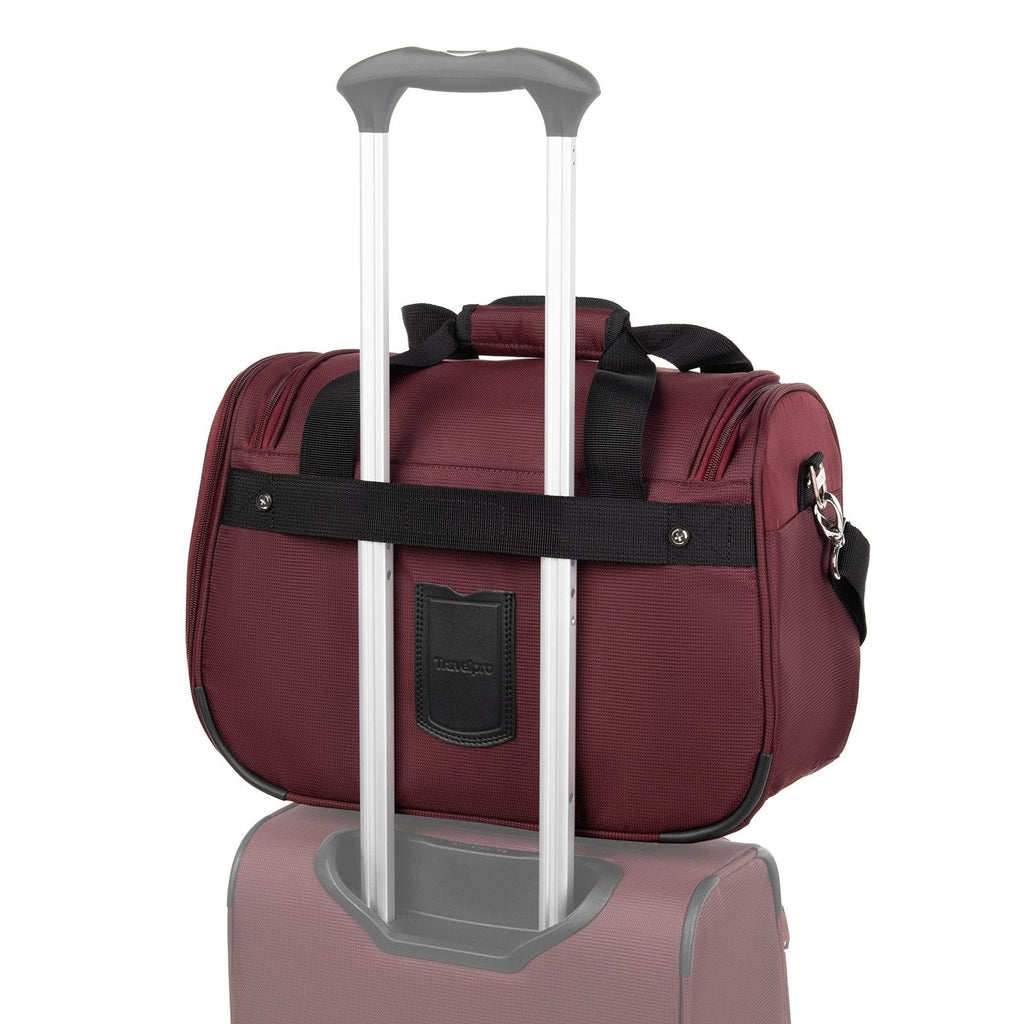Travelpro Maxlite 5 Softside 2pc Set Expandable Carry On Luggage with 4 Spinner Wheels/Soft Underseat Tote, Lightweight Suitcase, Men and Women, Burgundy