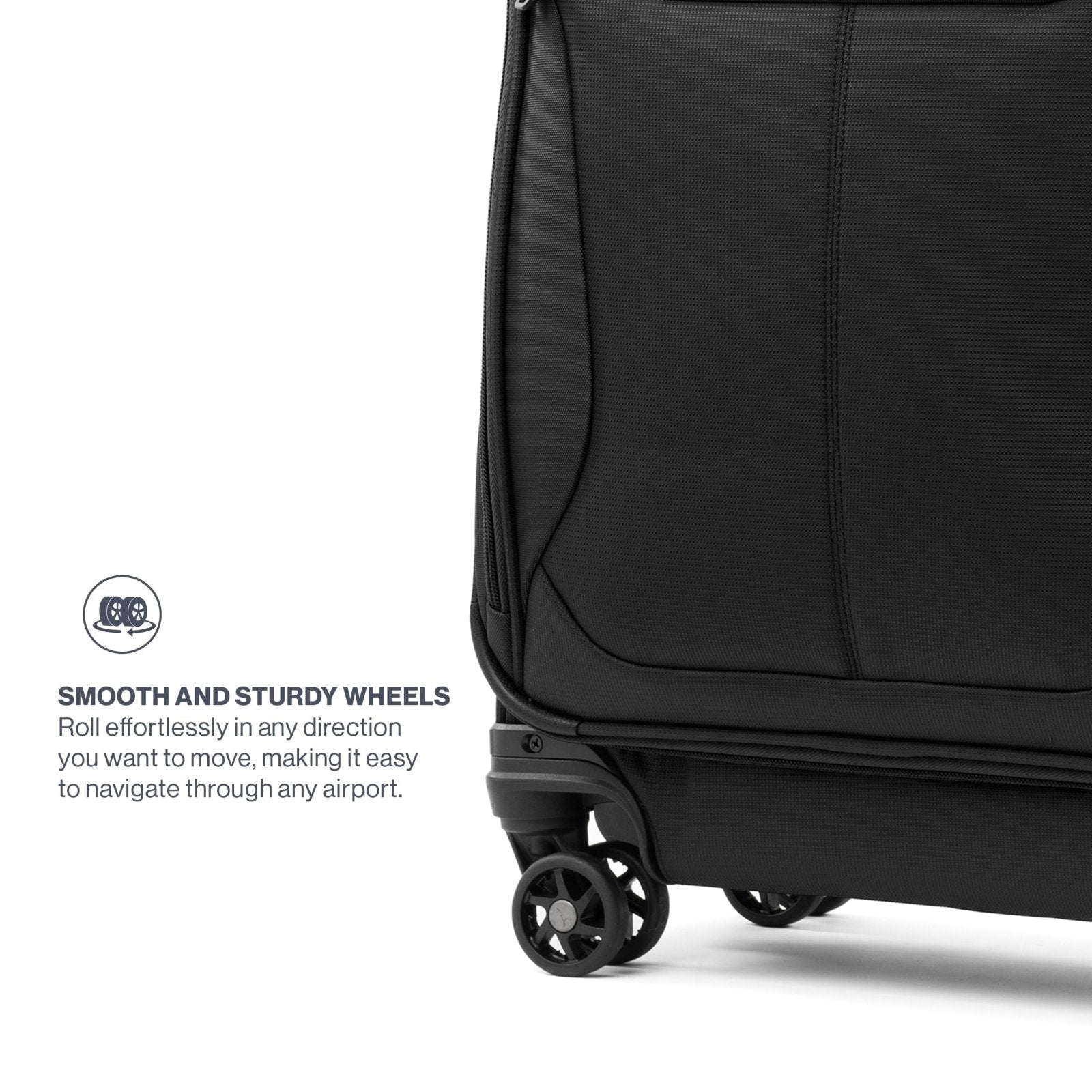 Travelpro Maxlite 5 Softside Expandable Luggage with 4 Spinner Wheels, Lightweight Suitcase, Men and Women, Black, 2 - Piece Set (21/25)