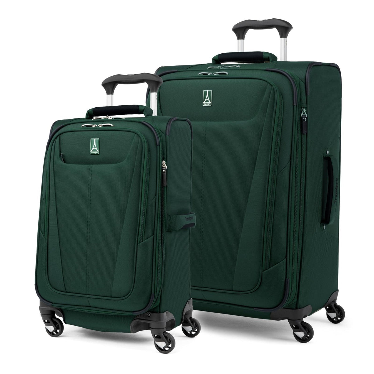 Travelpro Maxlite 5 Softside Expandable Luggage with 4 Spinner Wheels, Lightweight Suitcase, Men and Women, Forest Green, 2-Piece Set (21/25)