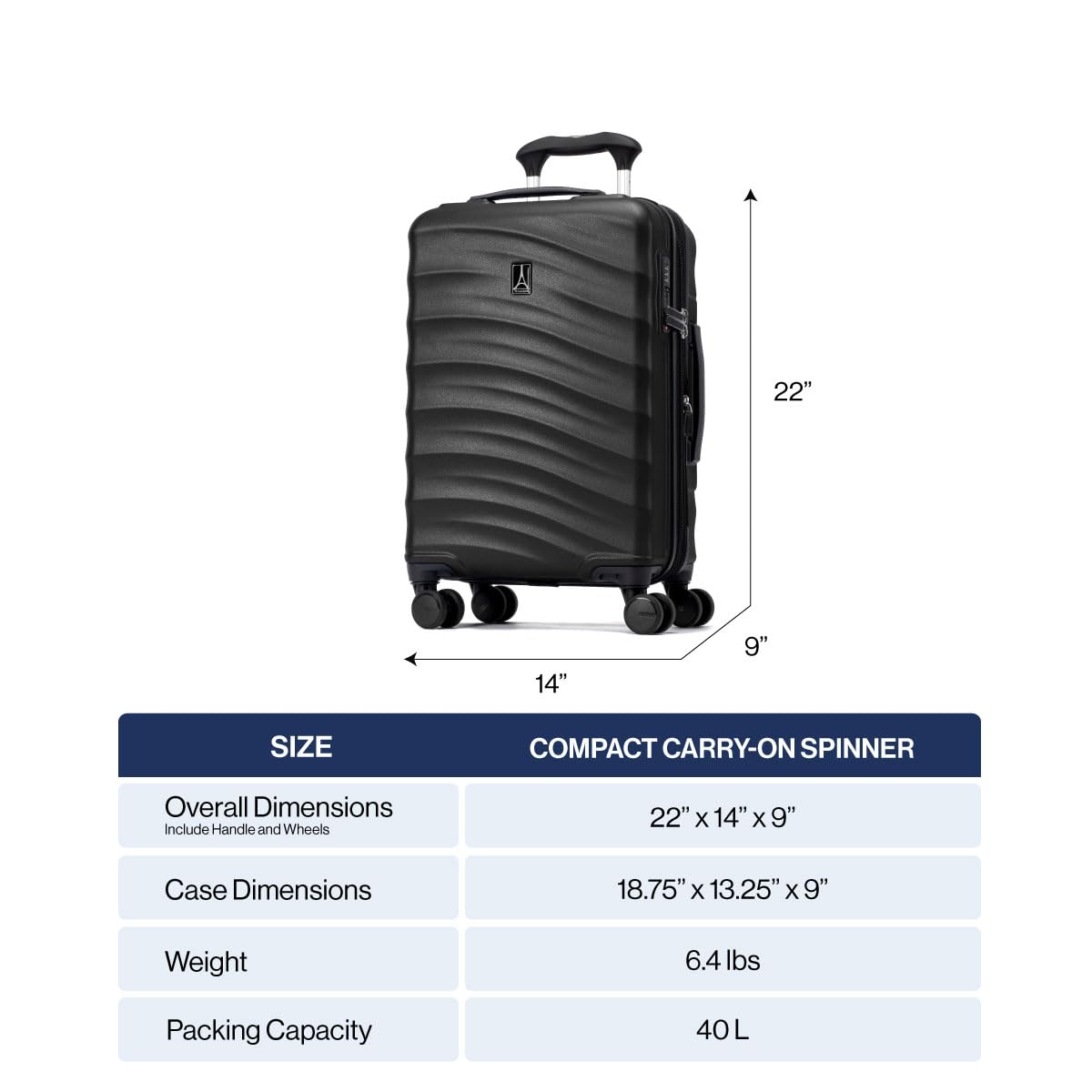Travelpro Maxlite Air V2 Hardside Expandable Carry on Luggage, 8 Spinner Wheels, Lightweight Hard Shell Suitcase, TSA lock, Teal, Compact Carry On 19 - Inch