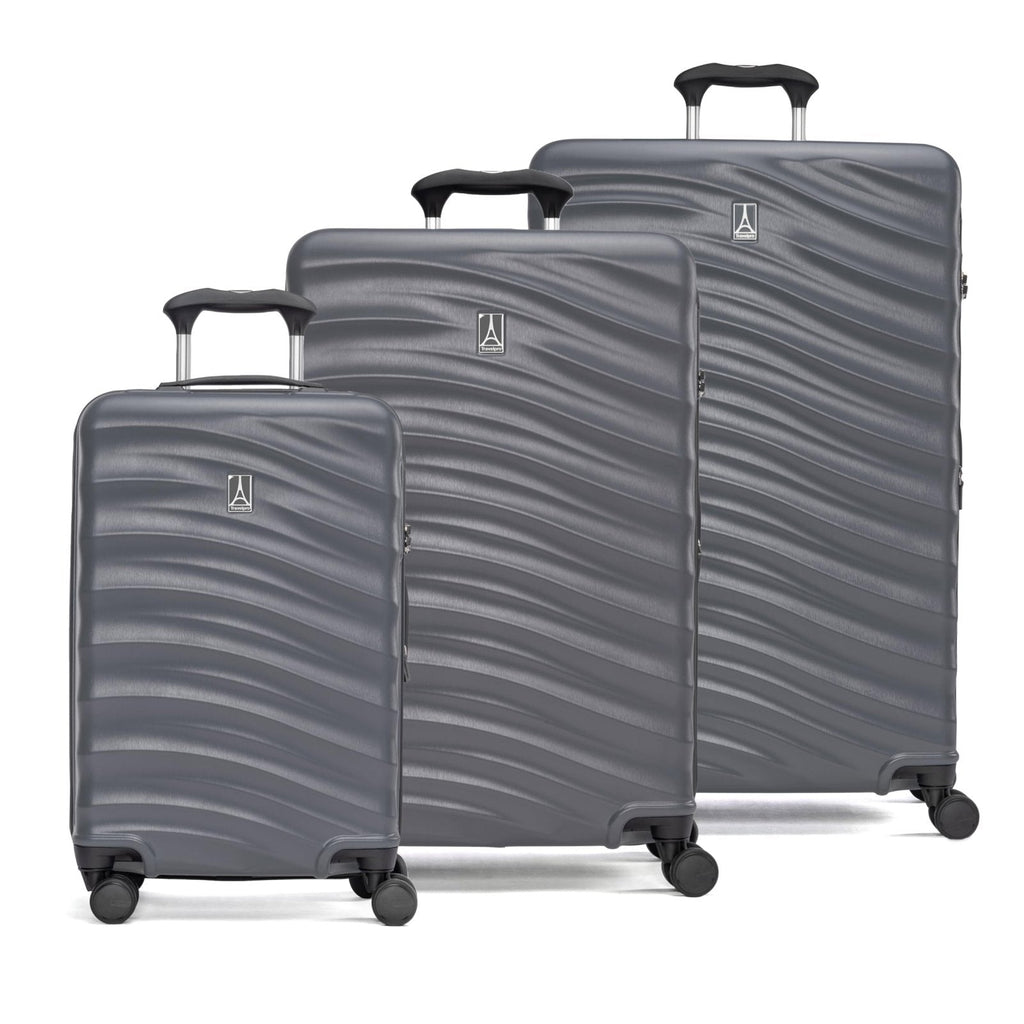 Travelpro Maxlite Air V2 Hardside Expandable Luggage, 8 Spinner Wheels, Lightweight Hard Shell, TSA lock, Shadow Grey, 3-Piece Set (20/25/28)