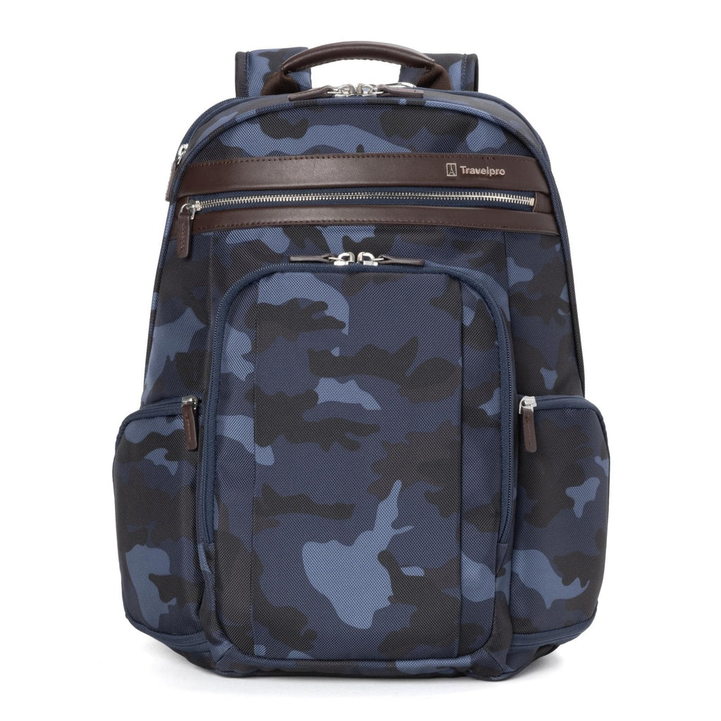 Travelpro Platinum Elite Business Laptop Travel Backpack, Fits up to 16 Inch Laptop, Water Resistant, Men and Women, Navy Camouflage