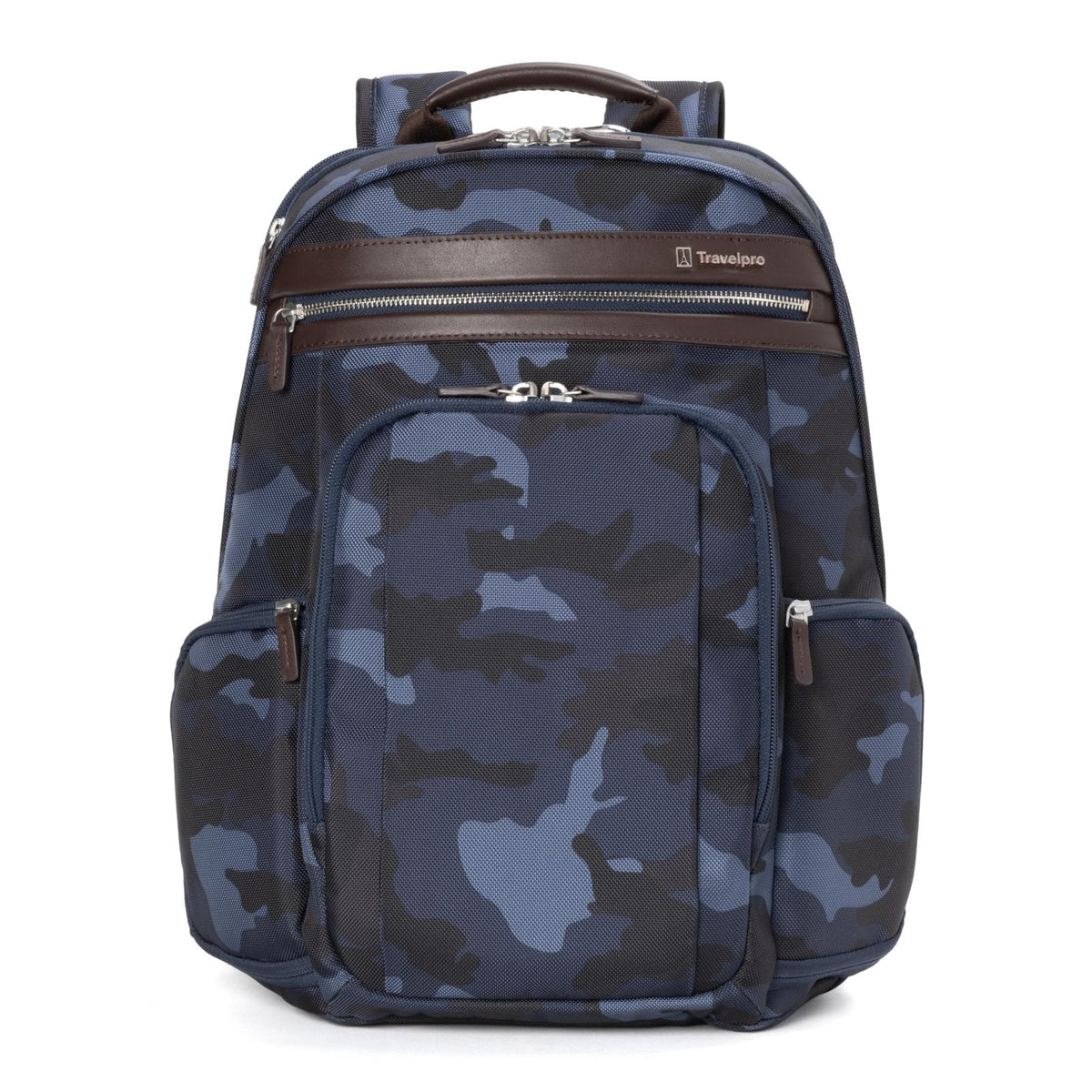 Travelpro Platinum Elite Business Laptop Travel Backpack, Fits up to 16 Inch Laptop, Water Resistant, Men and Women, Navy Camouflage