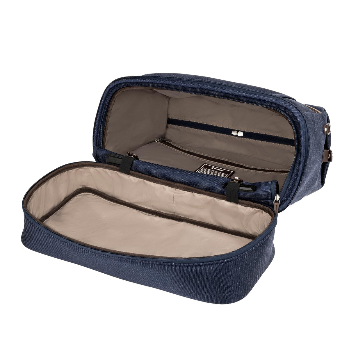 Travelpro Platinum Elite Carry on Soft Travel Drop - Bottom Weekender Bag, Overnight, Men and Women, True Navy Blue, 18.5 Inch