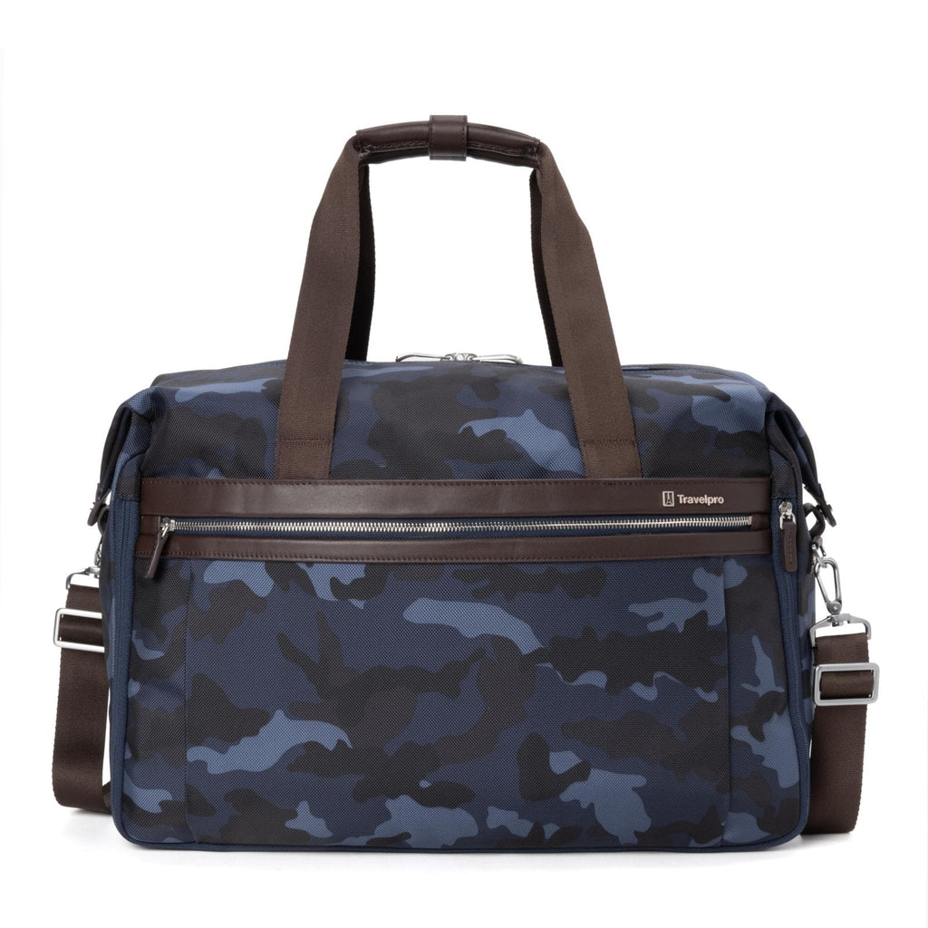 Travelpro Platinum Elite Carry on Soft Travel Duffel Bag, Weekender, Gym Bag, Men and Women, Navy Camouflage, 19 Inch