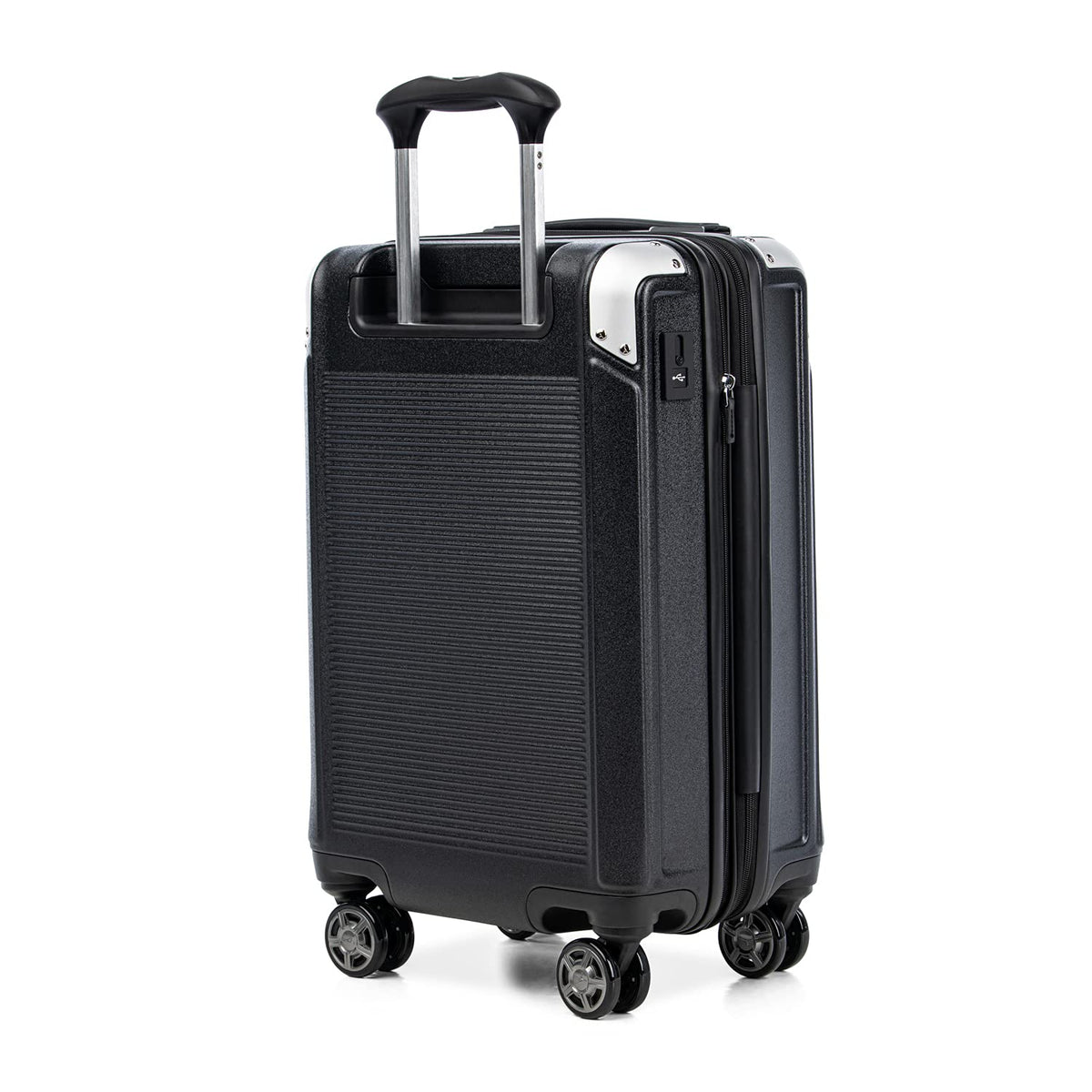 Travelpro Platinum Elite Hardside Expandable Carry on Luggage, 8 Wheel Spinner, TSA Lock, Hard Shell Polycarbonate Suitcase, Shadow Black, Carry on 21 - Inch