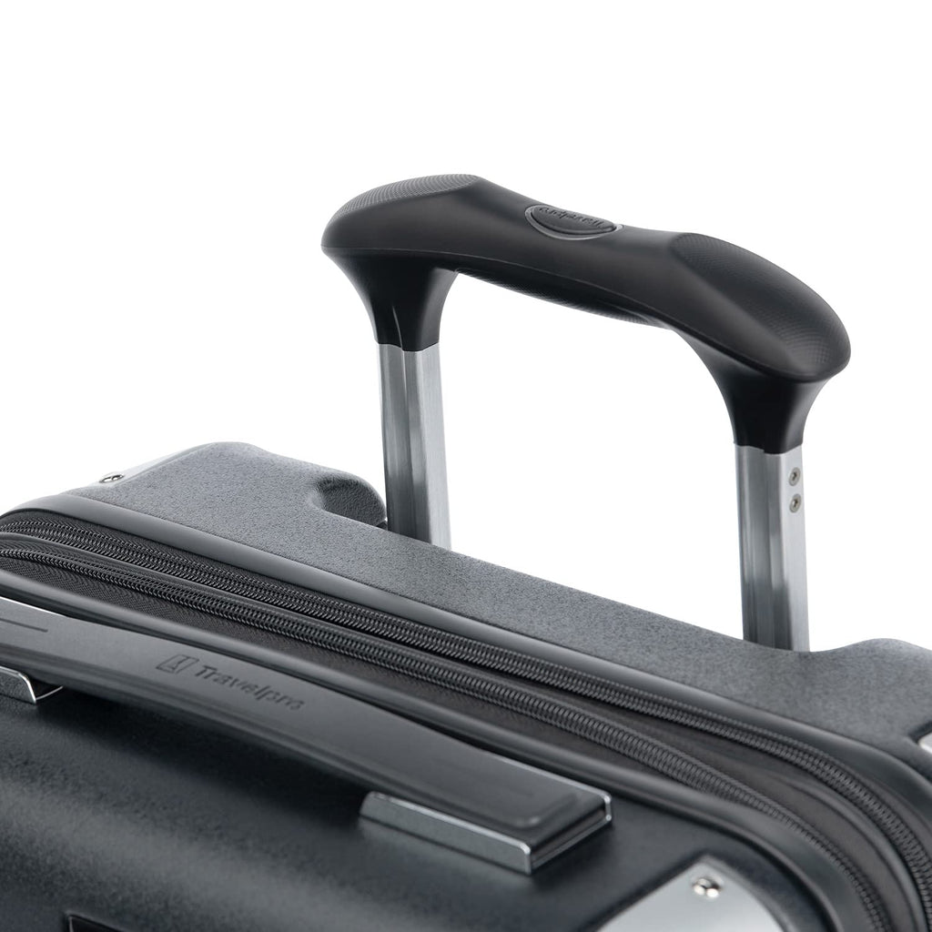 Travelpro Platinum Elite Hardside Expandable Carry on Luggage, 8 Wheel Spinner, TSA Lock, Hard Shell Polycarbonate Suitcase, Shadow Black, Compact Carry on 20 - Inch