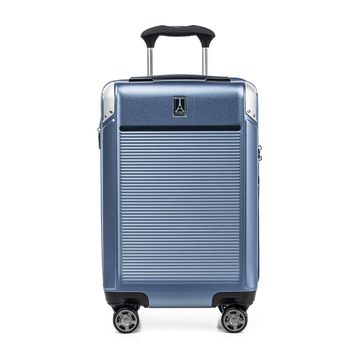 Travelpro Platinum Elite Hardside Expandable Spinner Wheel Luggage TSA Lock Hard Shell Polycarbonate Suitcase, Dark Sky Blue, Carry-on 21-Inch