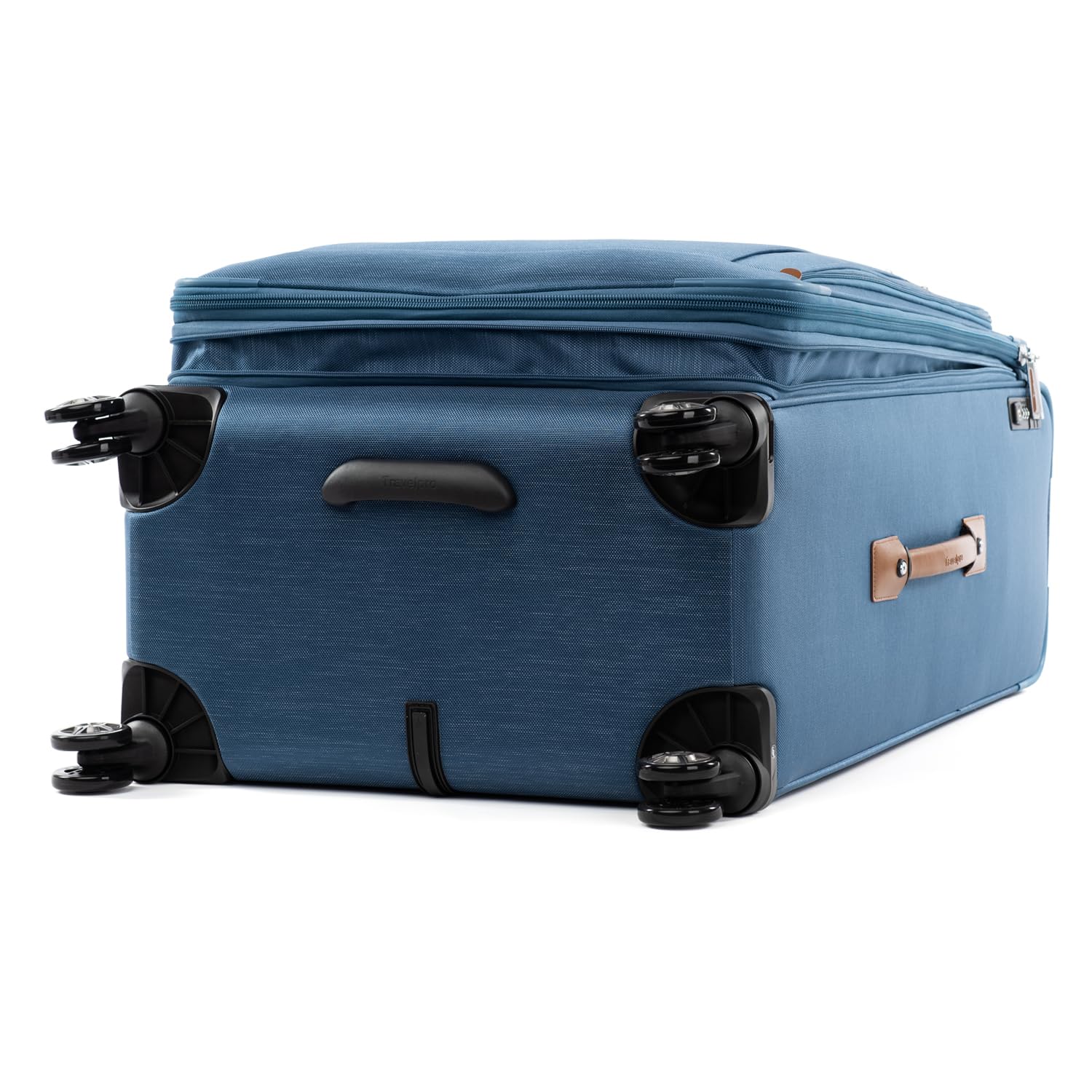 Travelpro Platinum Elite Softside Expandable Checked Luggage, 8 Wheel Spinner Large Suitcase, TSA Lock, Men and Women, Coastal Blue, Checked Large 29 - Inch