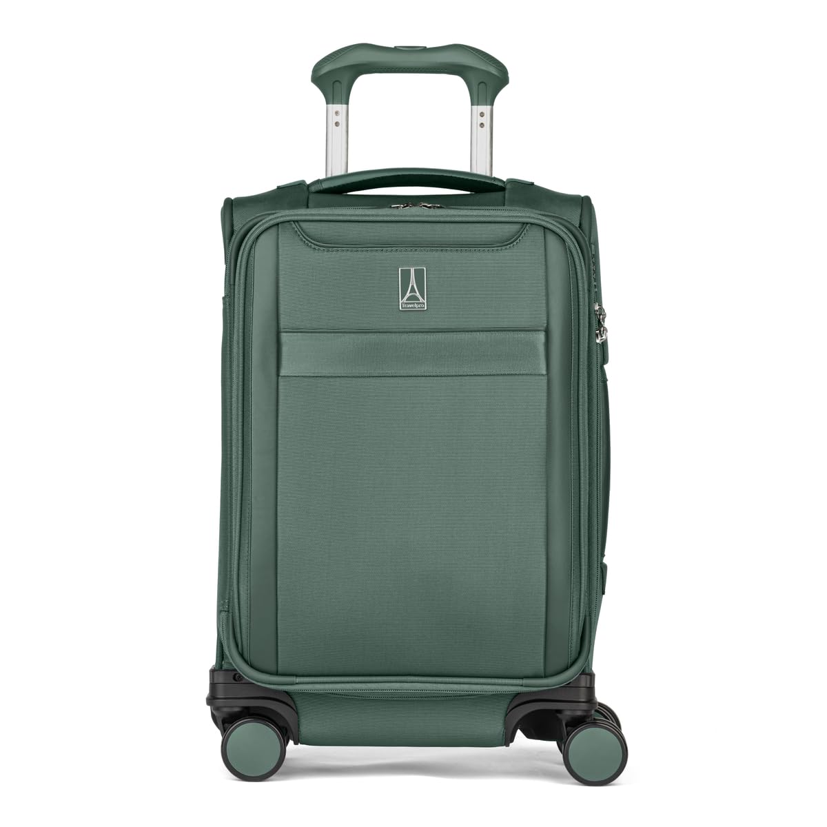Travelpro VersaPack+ Lightweight Softside Expandable Carry on Luggage, 8 Spinner Suitcase, TSA Lock, Men and Women, Compact Carry On 20-Inch, Desert Sage Green