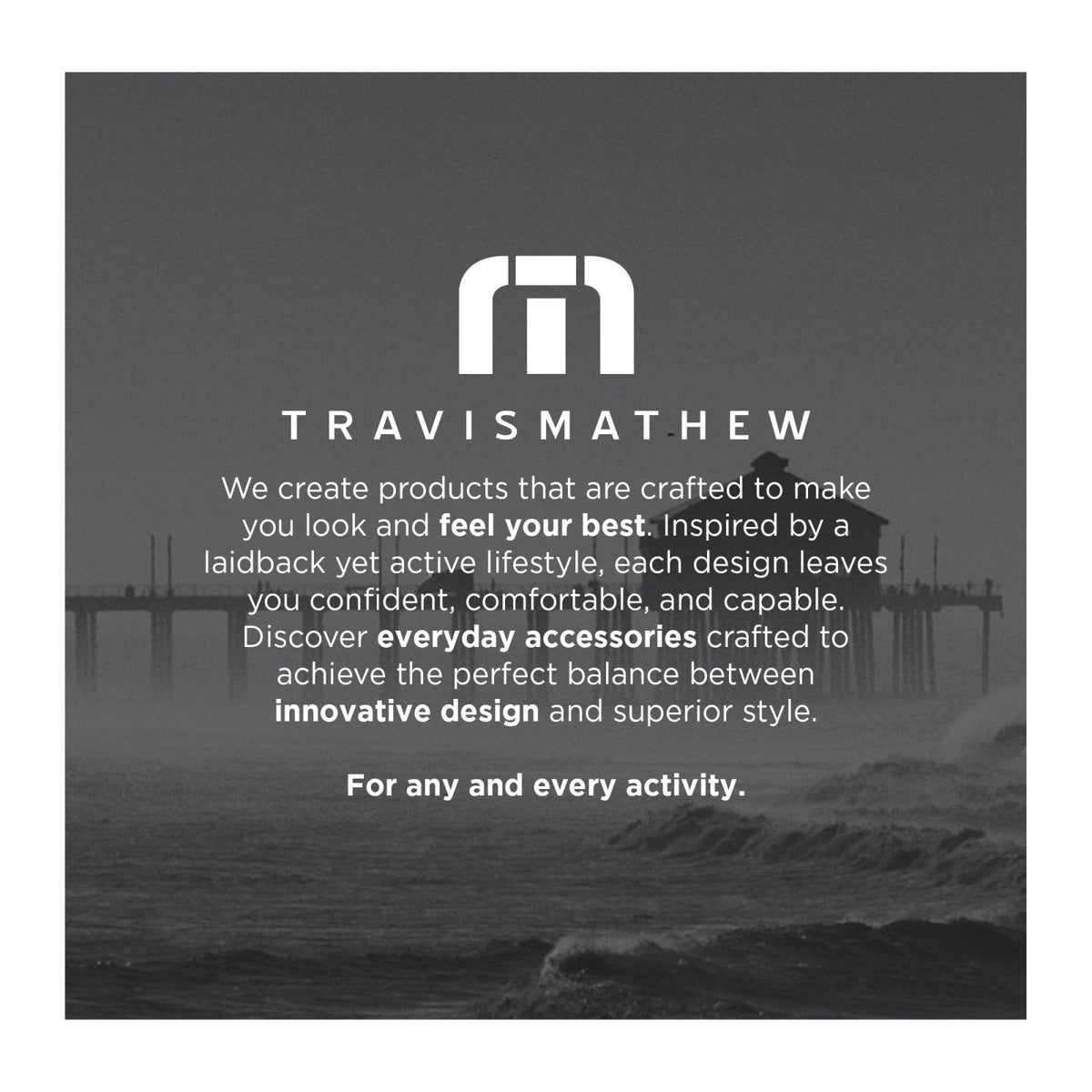 TravisMathew Lateral Convertible Travel Backpack/Briefcase with Laptop Compartment & Trolley Sleeve, Black