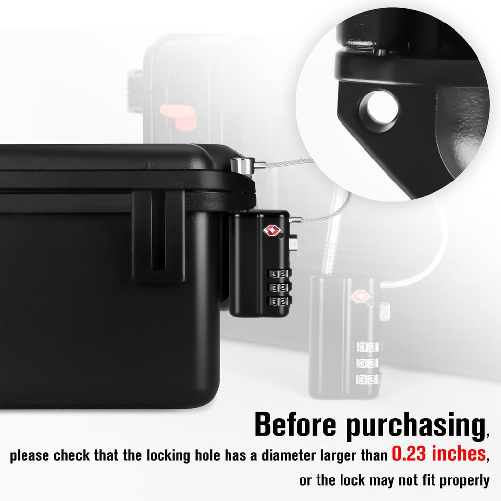 TSA Approved Gun Case Lock - Heavy - Duty Guns Case Lock with Durable & Cut Resistant Alloy Steel Shank Gun Lock, Secure TSA Locks for Guns Case for Firearm Travel Case, Pistol Cases and Rifle Cases