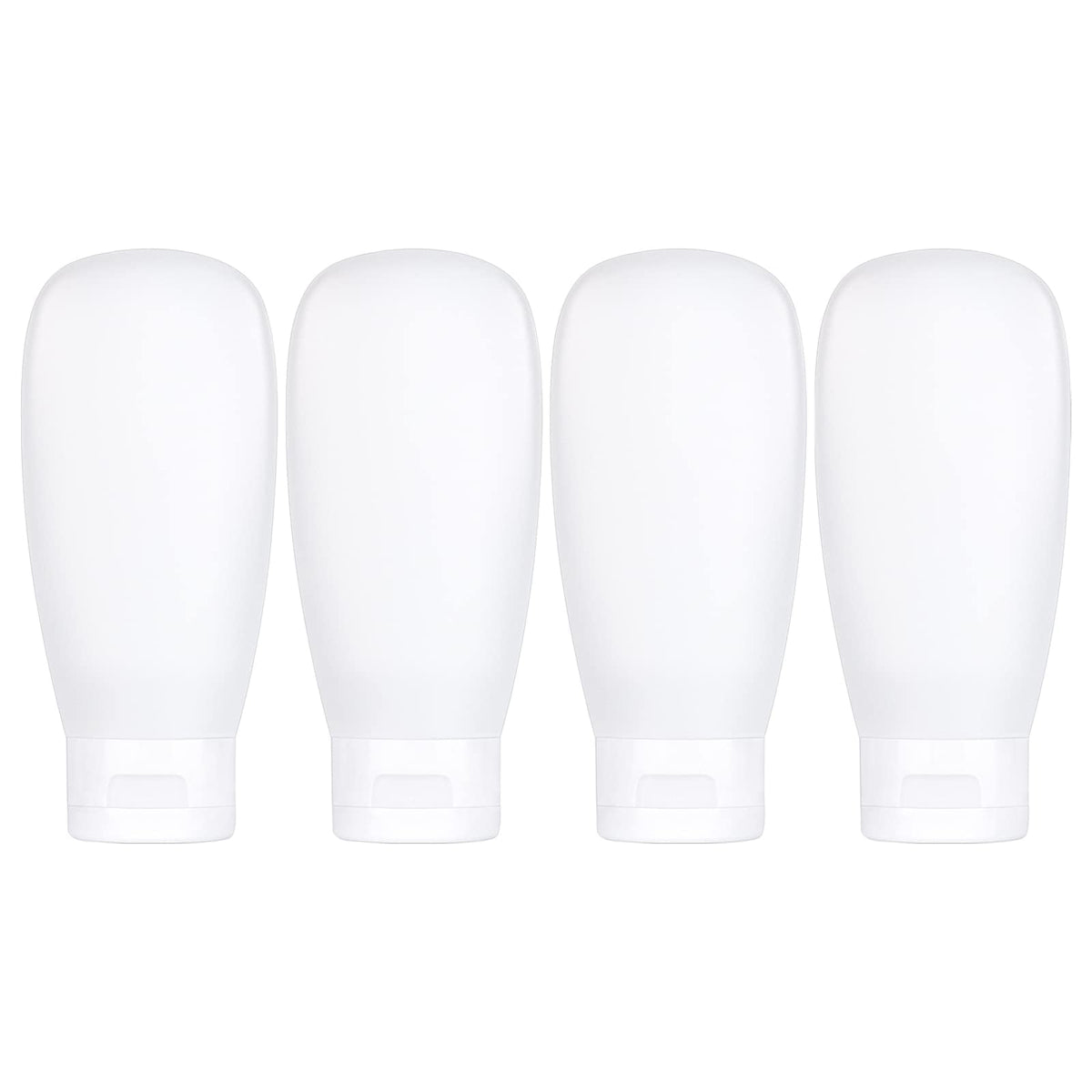 TSA Approved Travel Bottles Set for Toiletries Travel Size Containers Kit 4 Pack Portable Leak Proof Refillable Squeeze Cosmetic Airplane Essential Shampoo Hair Conditioner Body Lotion Bath Shower Gel