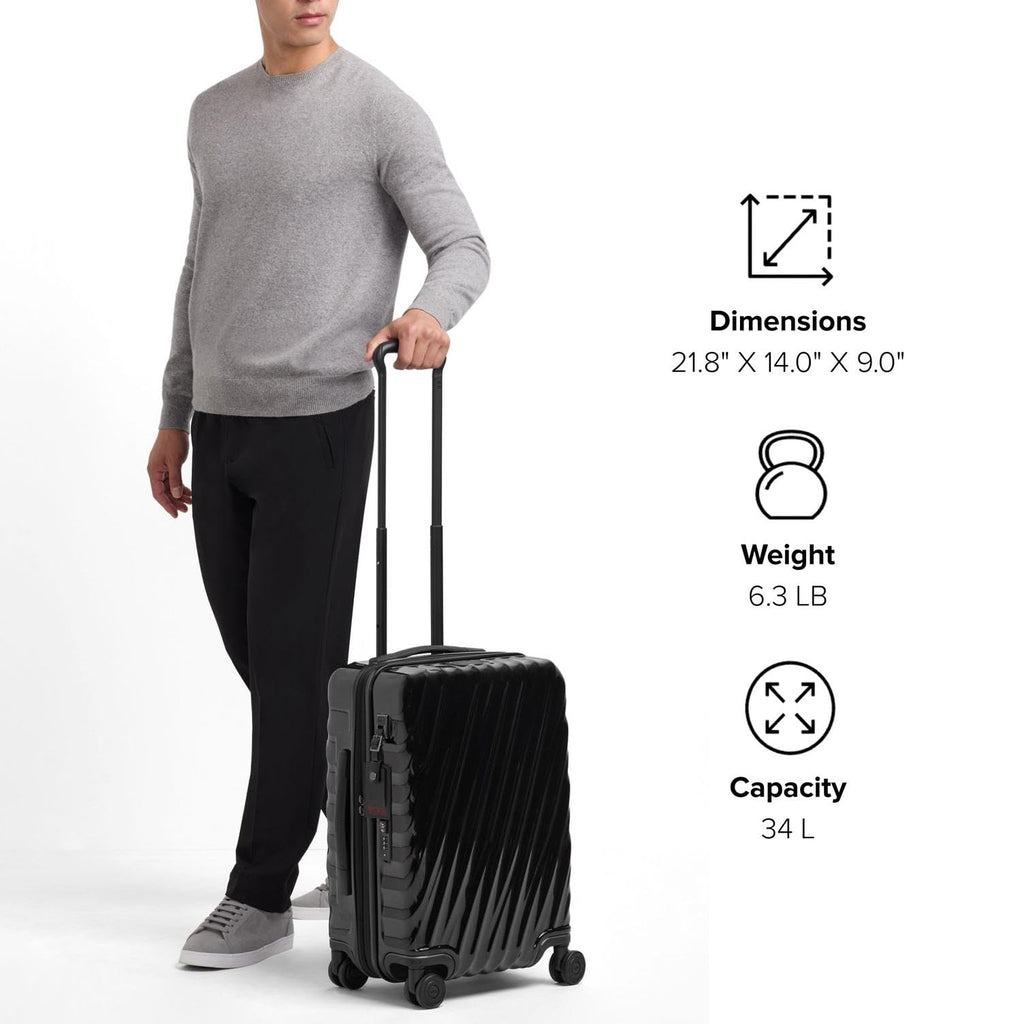 TUMI - 19 Degree Lite 4 Wheel Luggage - Lightweight and Highly Durable, Modern Contour, Hard Shell Men's and Women's Suitcase - 21.75" International Carry - On, Pavement