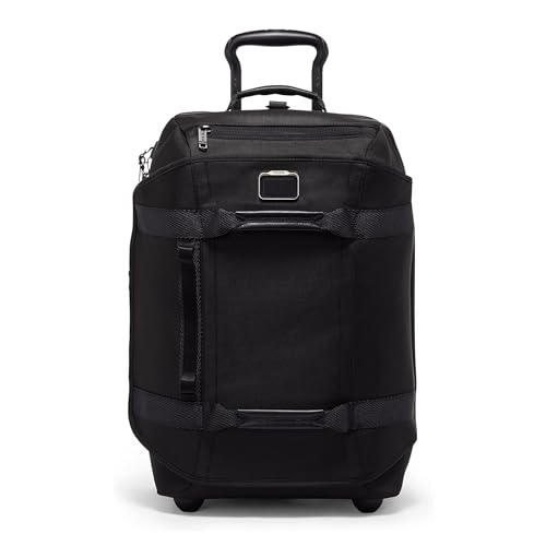 TUMI - Alpha Bravo International 2-Wheeled Duffel Backpack Carry-On - Adjustable Compact Travel Bag - 21.75" X 14.0" X 9.0" - Black
