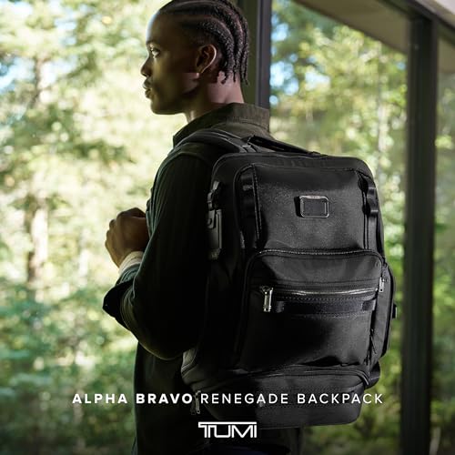 TUMI - Alpha Bravo Renegade Backpack - Travel Backpack & Laptop Bag - With TUMI Tracer - 18.5" X 12.8" X 7.0" - Black