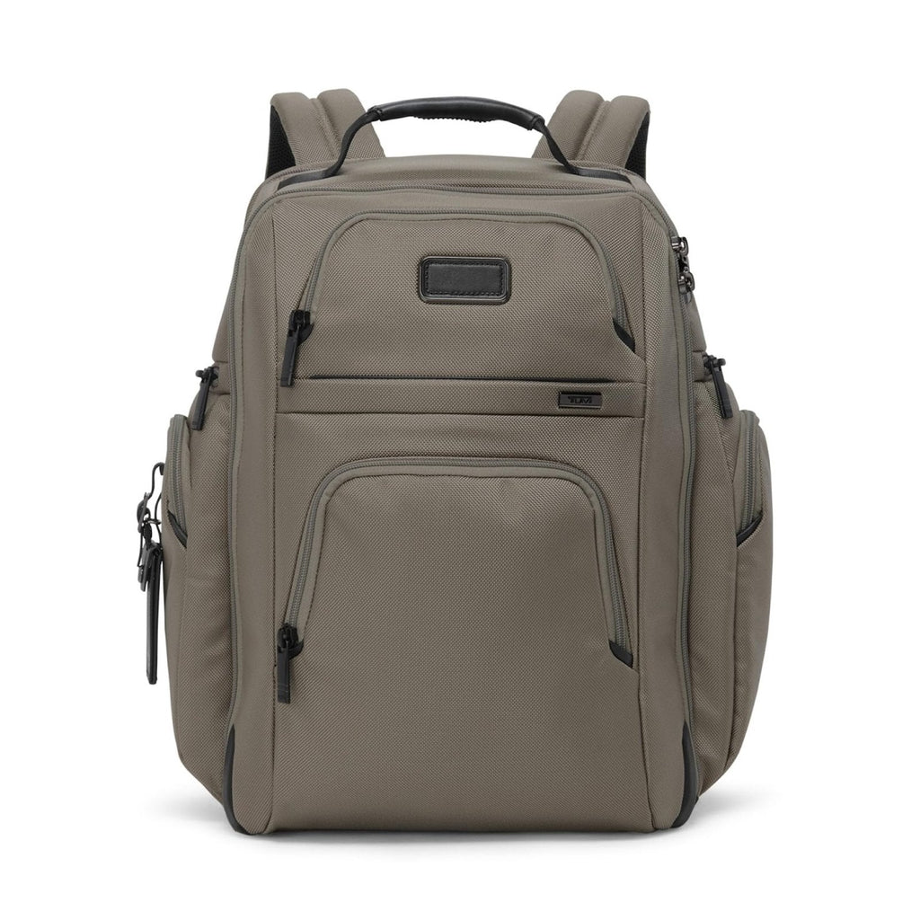TUMI - Alpha Brief Pack - Men's and Women's Work and Travel Laptop Backpack with Padded Adjustable Strap - Fits Up to 15" Screen - Grey Alloy