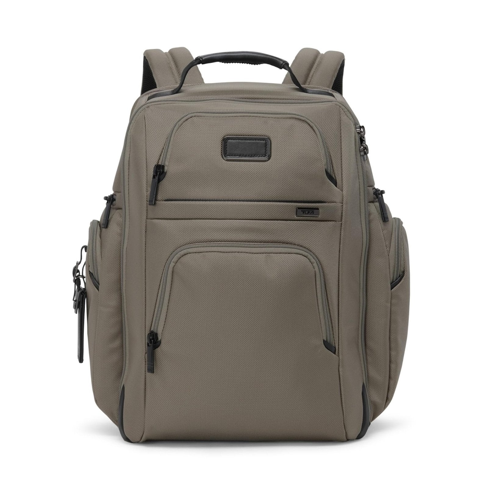 TUMI - Alpha Brief Pack - Men's and Women's Work and Travel Laptop Backpack with Padded Adjustable Strap - Fits Up to 15" Screen - Grey Alloy