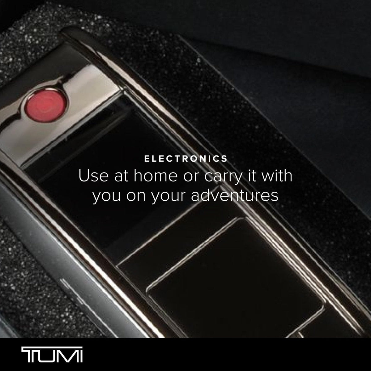 TUMI Scale - Portable, Handheld Digital Luggage Scale - Suitcase Scale Weighs Pounds & Kilograms - Holds up to 100 Lb - Gun Metal/Black